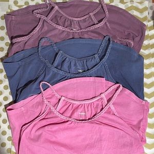 Braided Strap Tank Tops (3 of them)